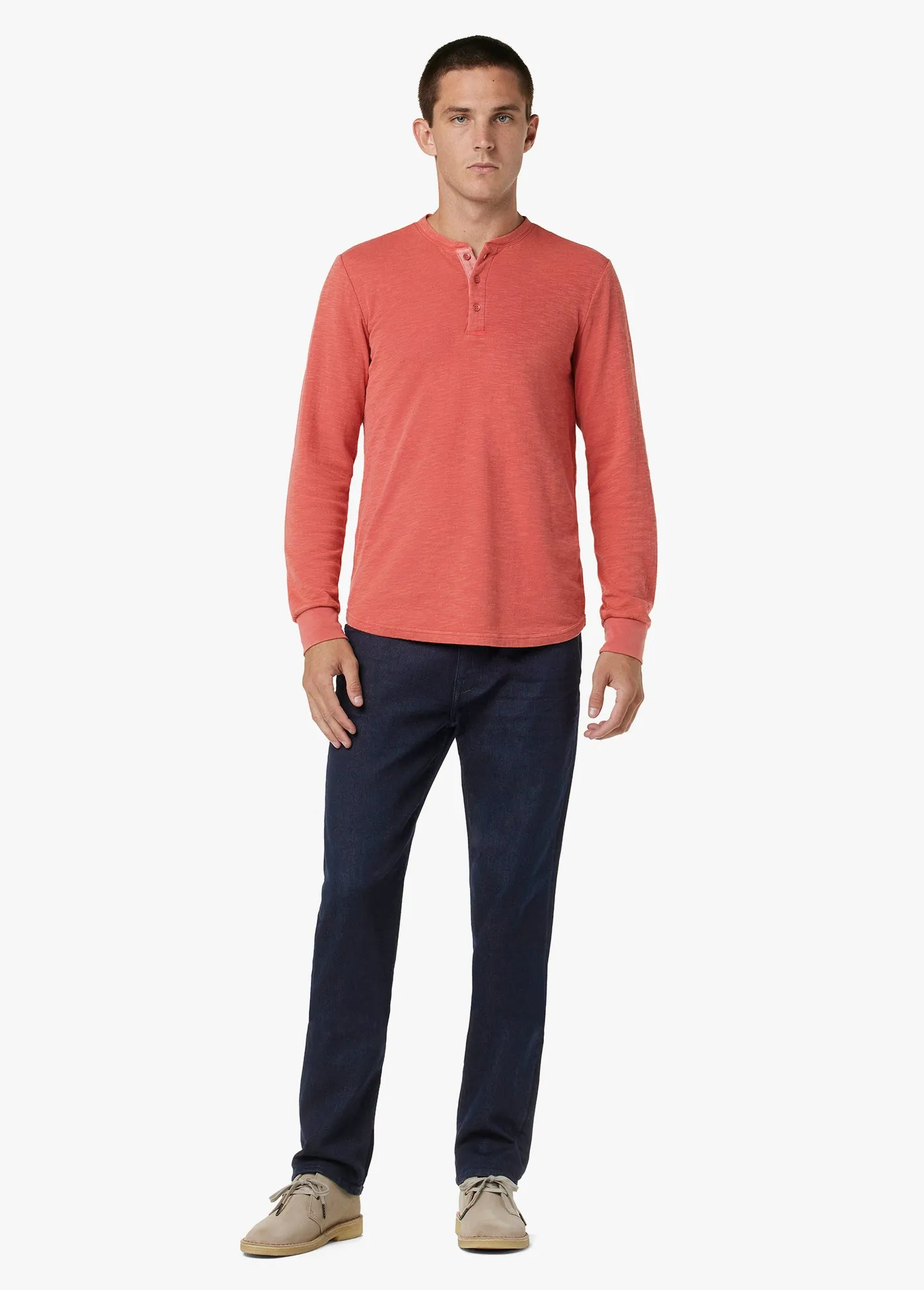 DWIGHT DOUBLE FACE HENLEY