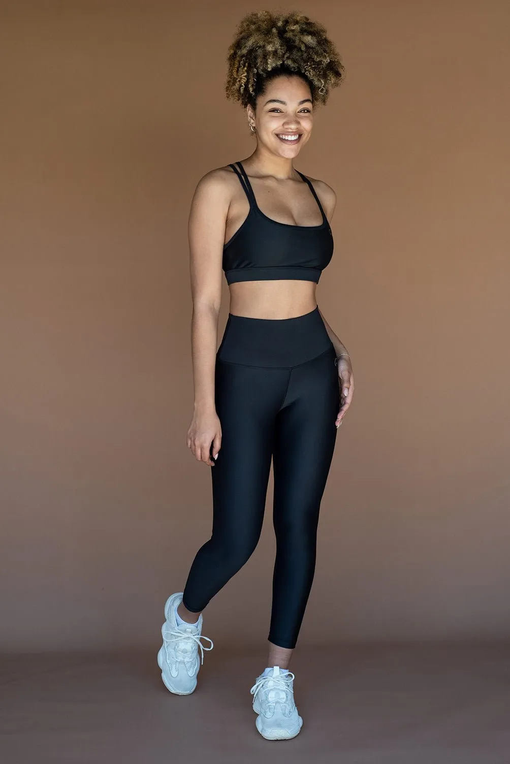 Eco High-Waisted 7/8 Legging - Black