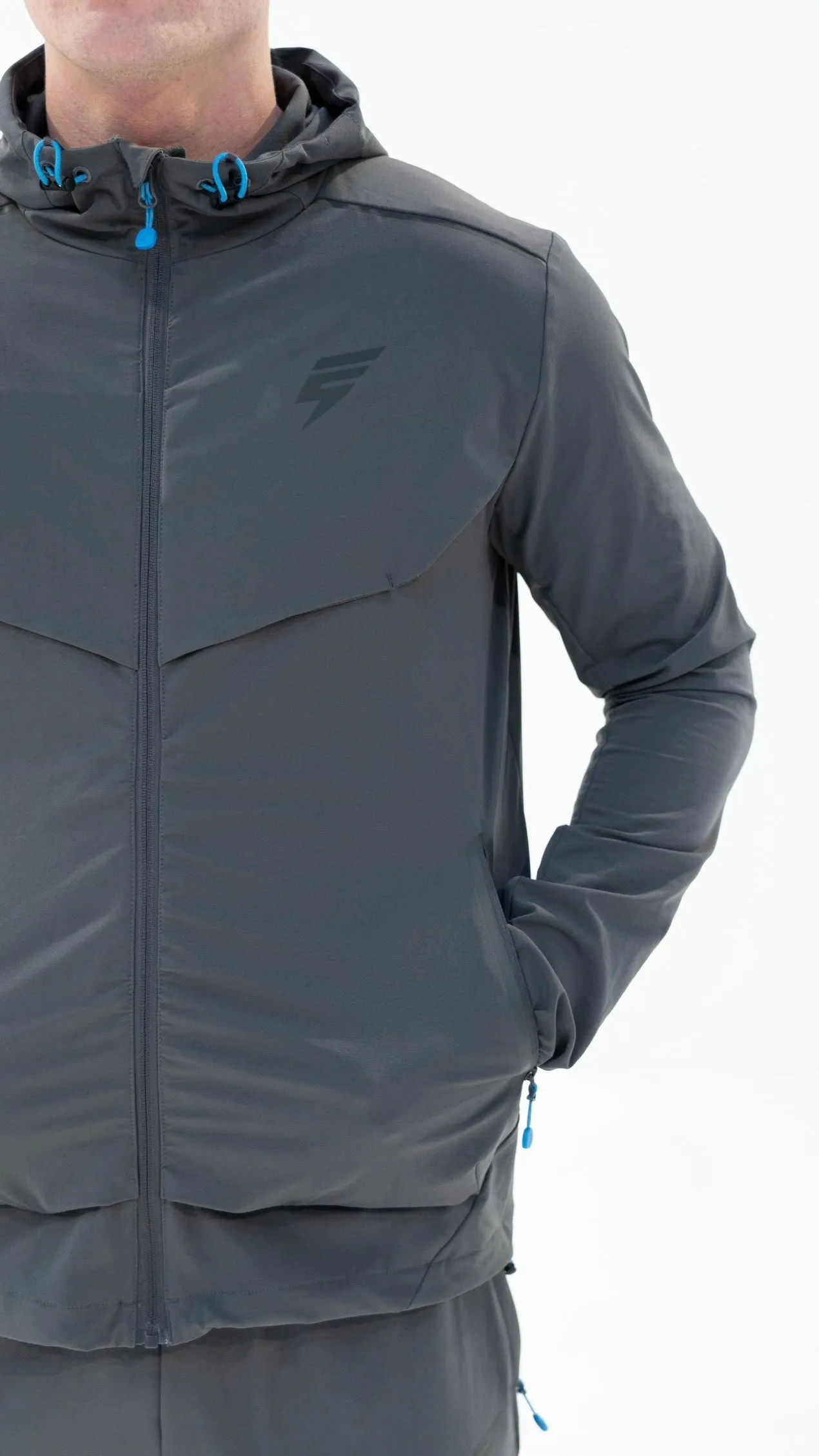ELUDE Ghost Tracksuit - Coal/Blue