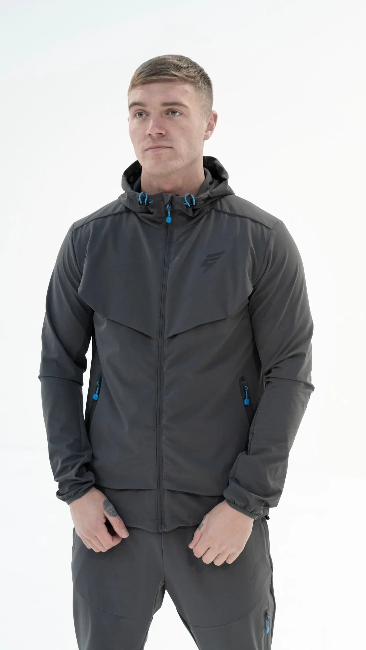 ELUDE Ghost Tracksuit - Coal/Blue
