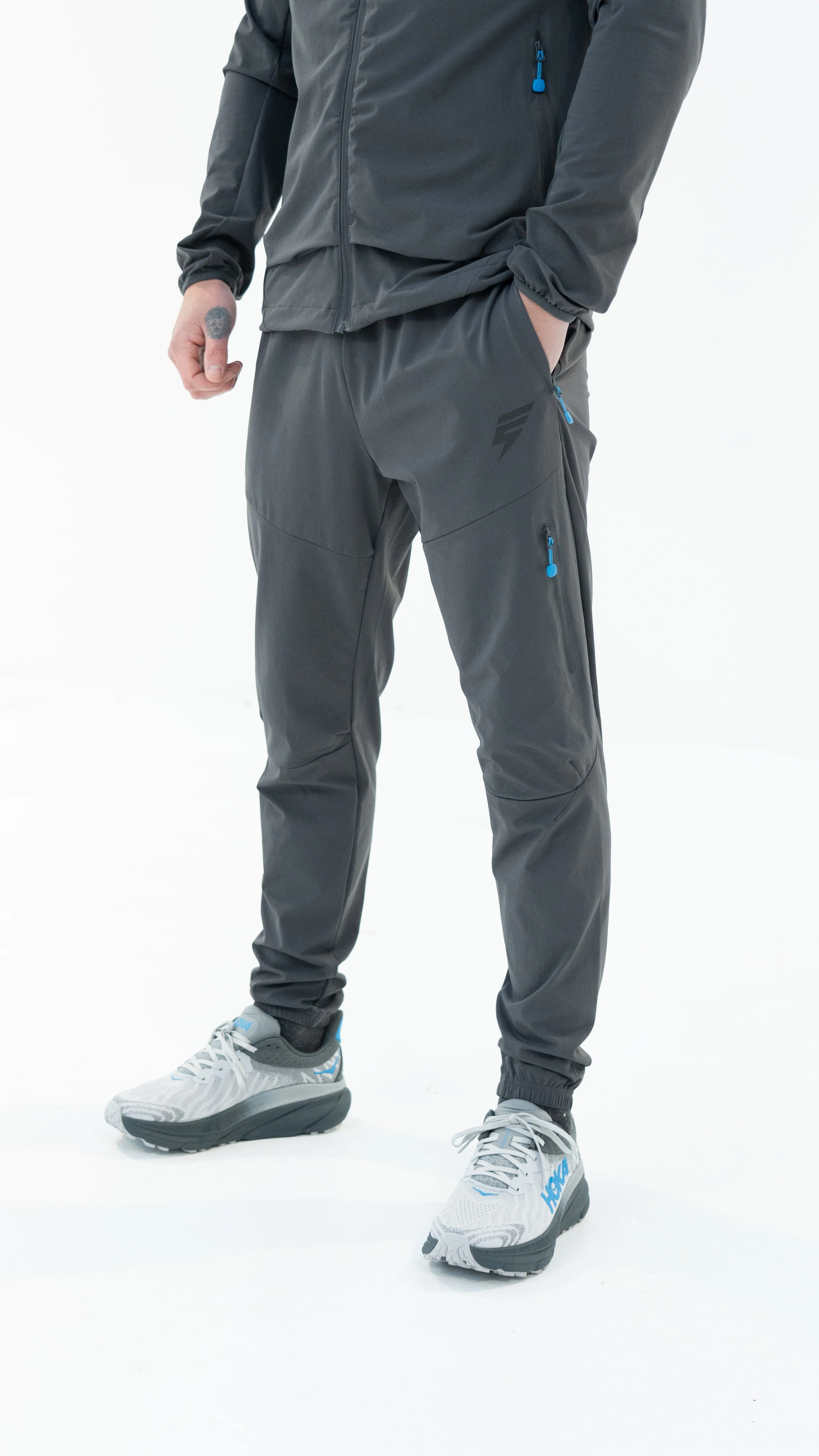 ELUDE Ghost Tracksuit - Coal/Blue