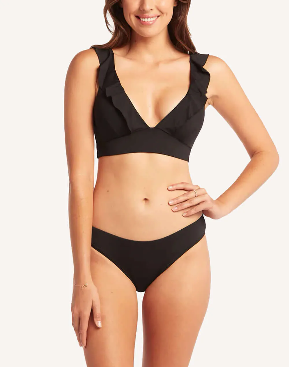 Essentials Frill Bikini Top