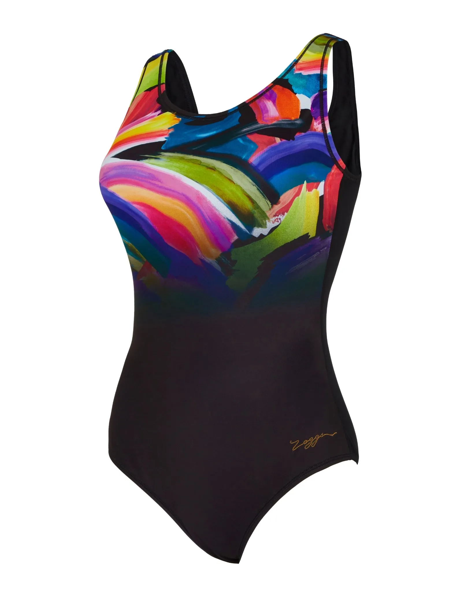 Euphoria Scoopback Swimsuit - Black/Multi