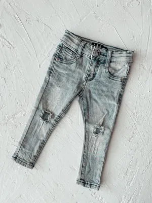 Faded Blue Kids Skinny Jeans