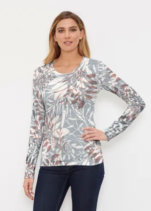 Fall Foliage (8013) ~ Thermal Long Sleeve Crew Shirt