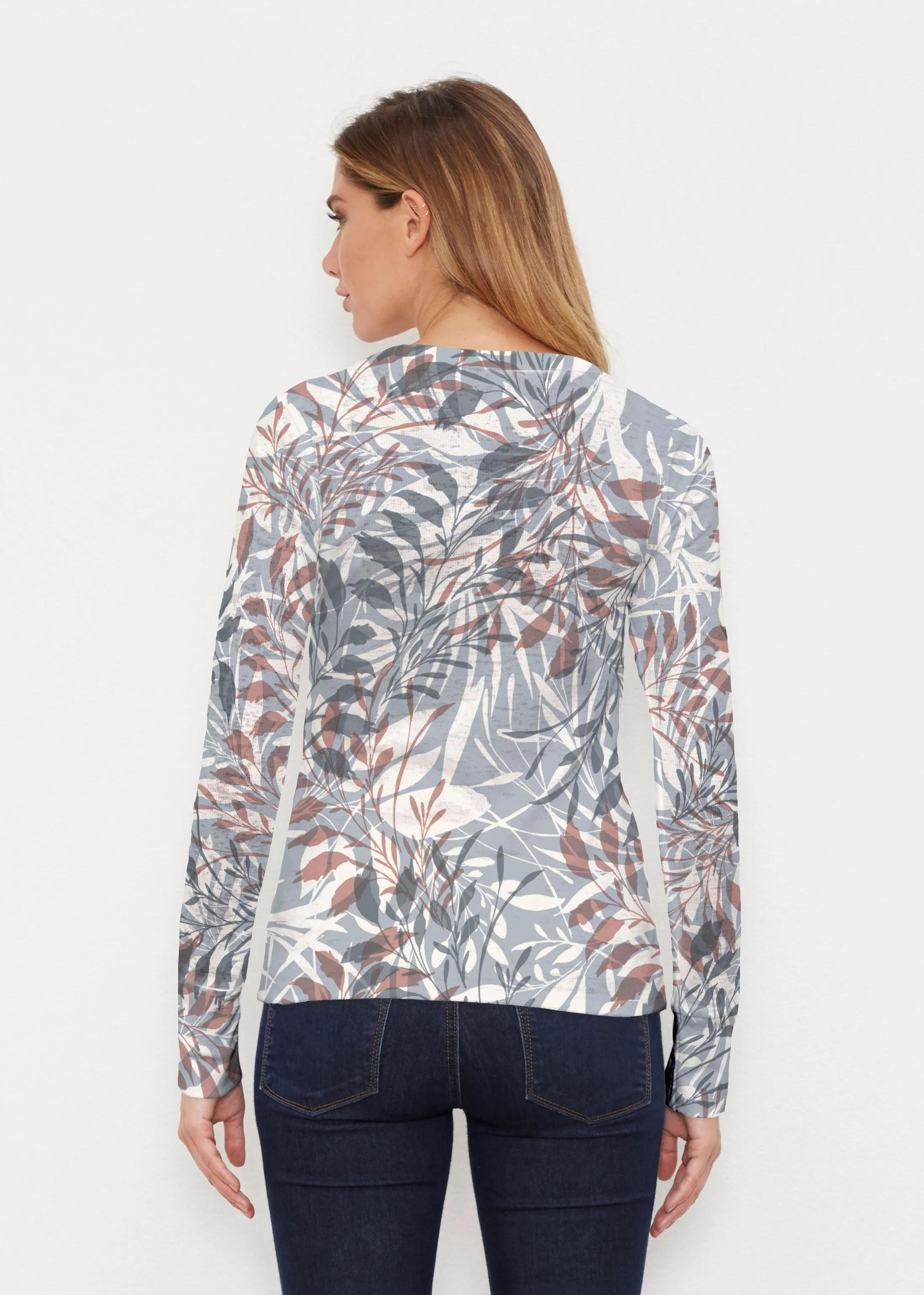 Fall Foliage (8013) ~ Thermal Long Sleeve Crew Shirt