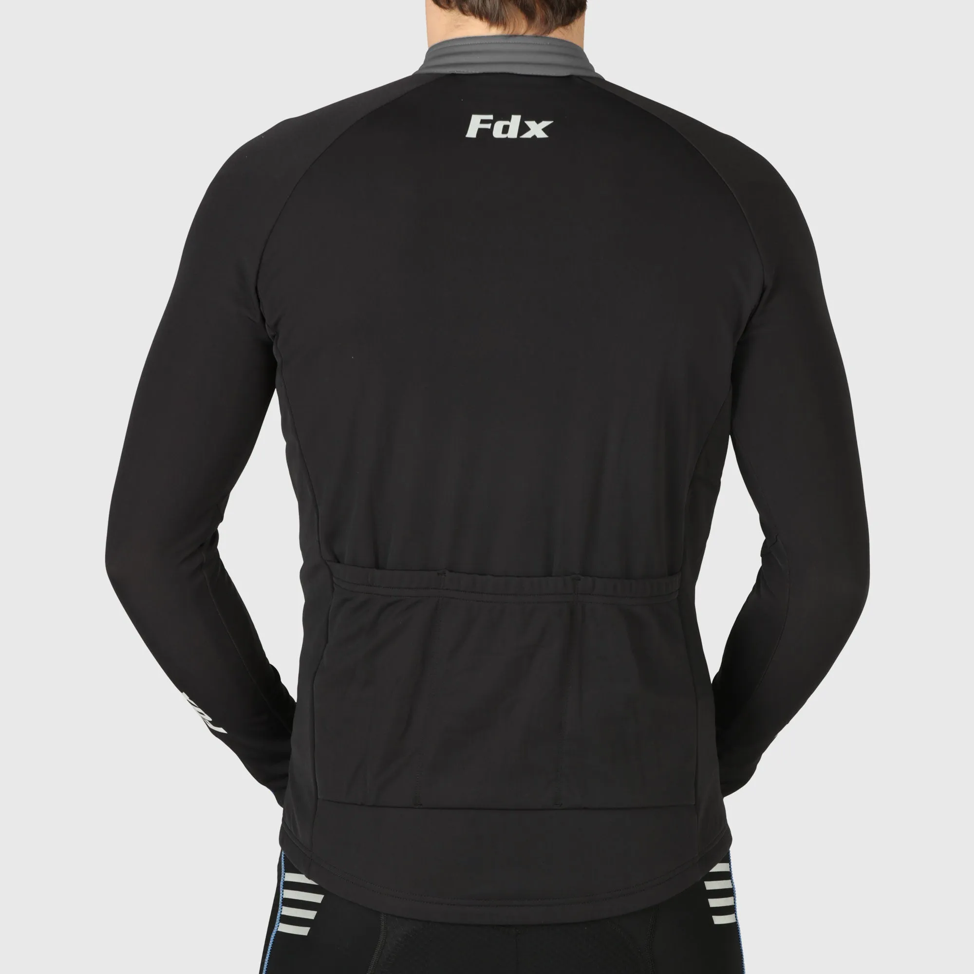 Fdx Viper Men's & Boy's Grey Thermal Roubaix Long Sleeve Cycling Jersey