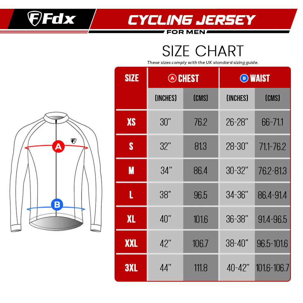 Fdx Viper Men's & Boy's Grey Thermal Roubaix Long Sleeve Cycling Jersey