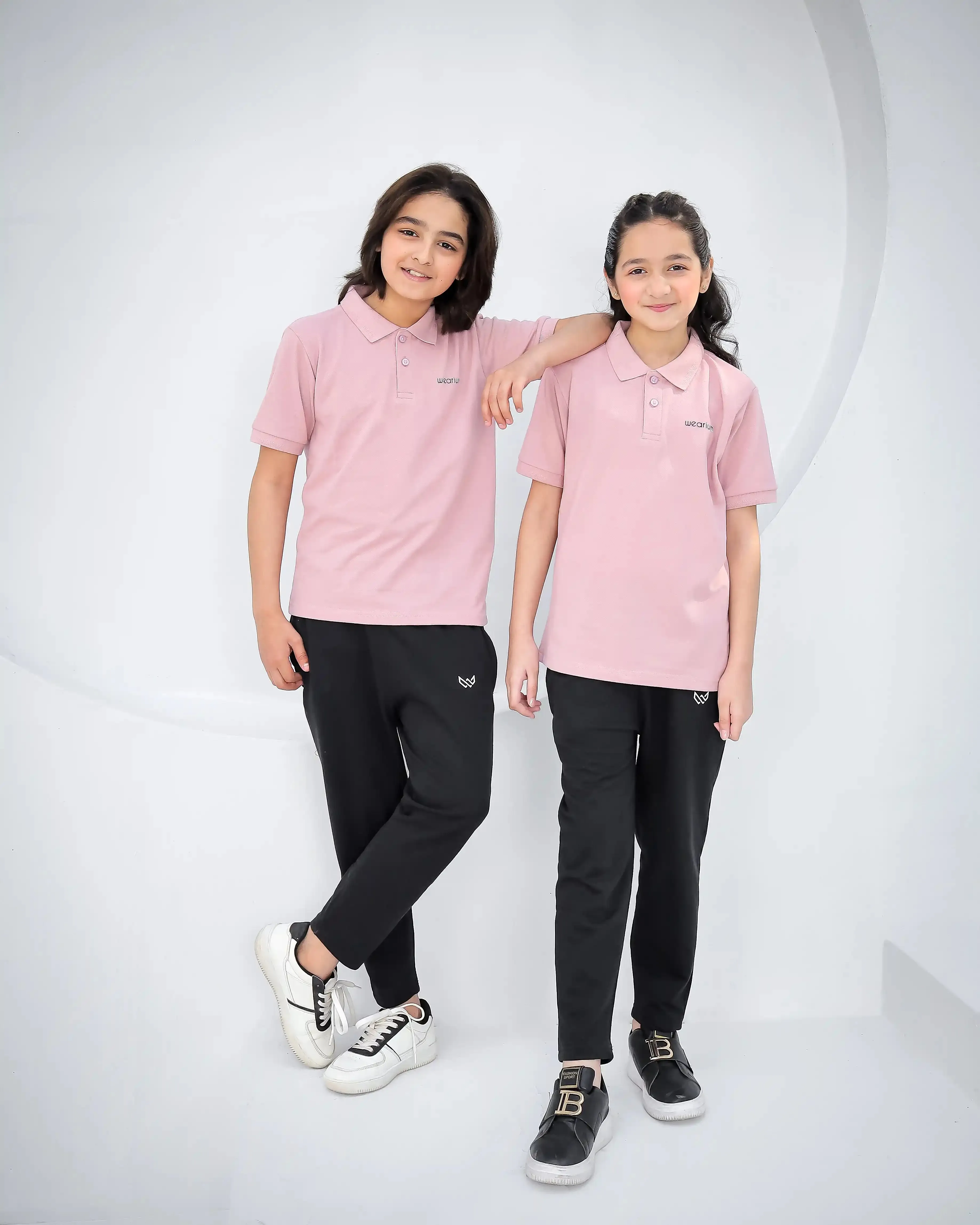 Fine Edition Kids - Premium Cotton Polo Twinset