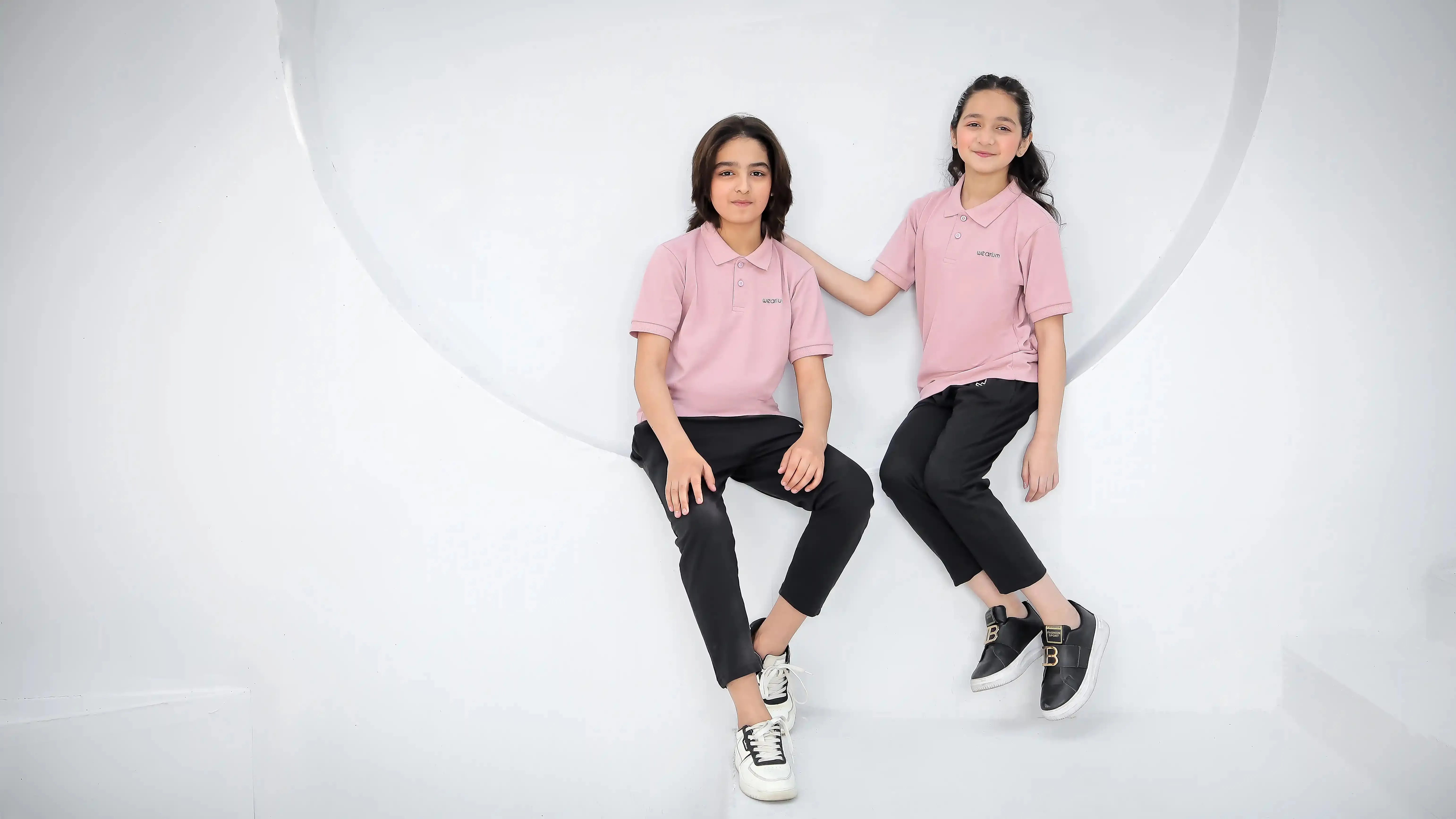 Fine Edition Kids - Premium Cotton Polo Twinset