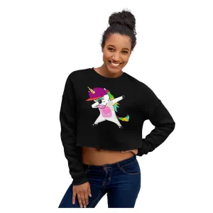 Flyboy Dab Unicorn Crop Sweatshirt