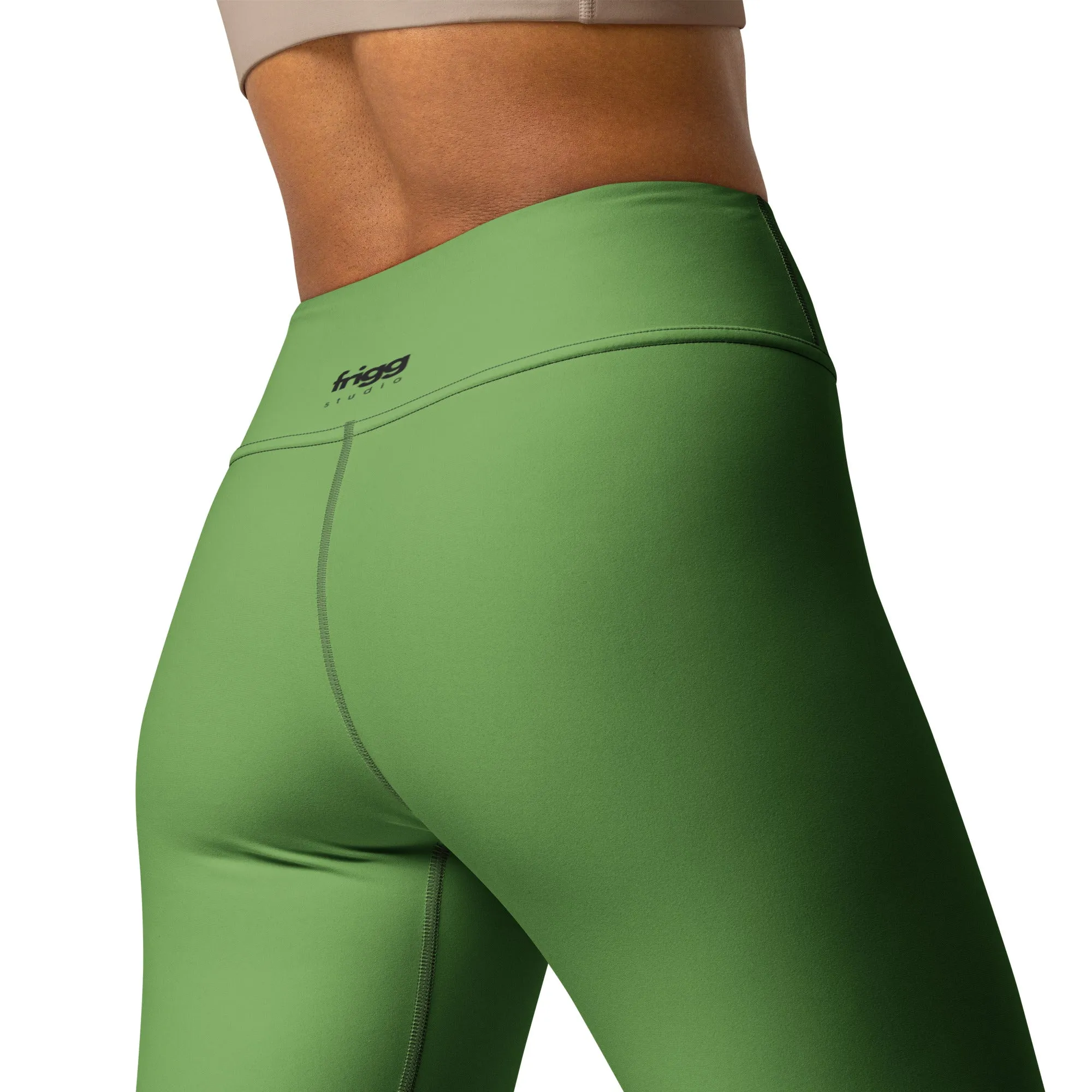 FOREST GREEN - WOMEN'S HIGH WAIST YOGA LEGGINGS