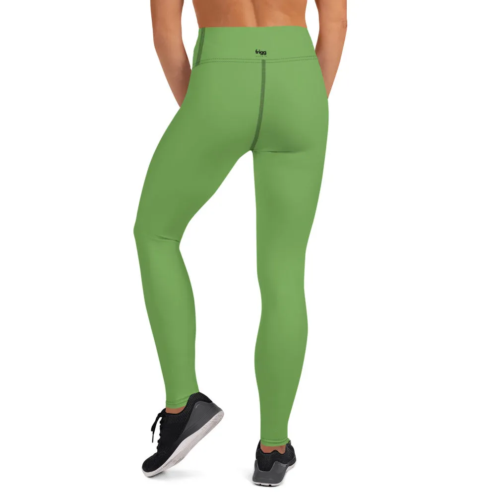 FOREST GREEN - WOMEN'S HIGH WAIST YOGA LEGGINGS