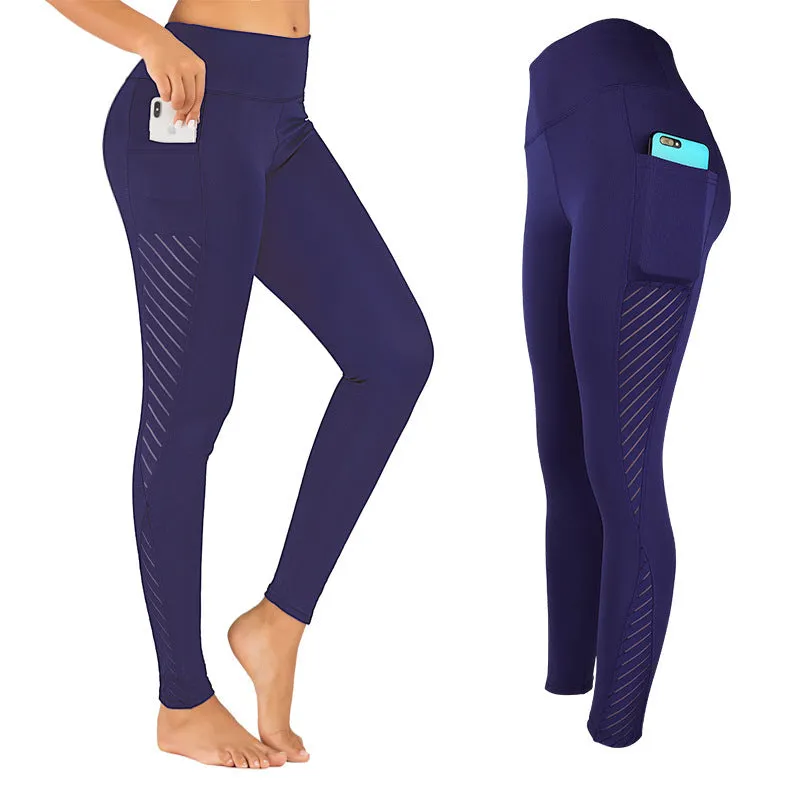 Four-sided Elastic Hip Pants Running trendy Sports Fitness Clothes Women's Yoga Pants Leggings