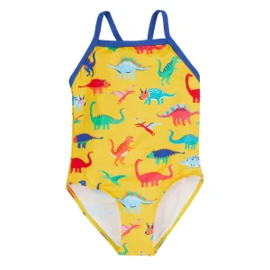 Frugi Ruby Swimsuit Yellow Dino Roar