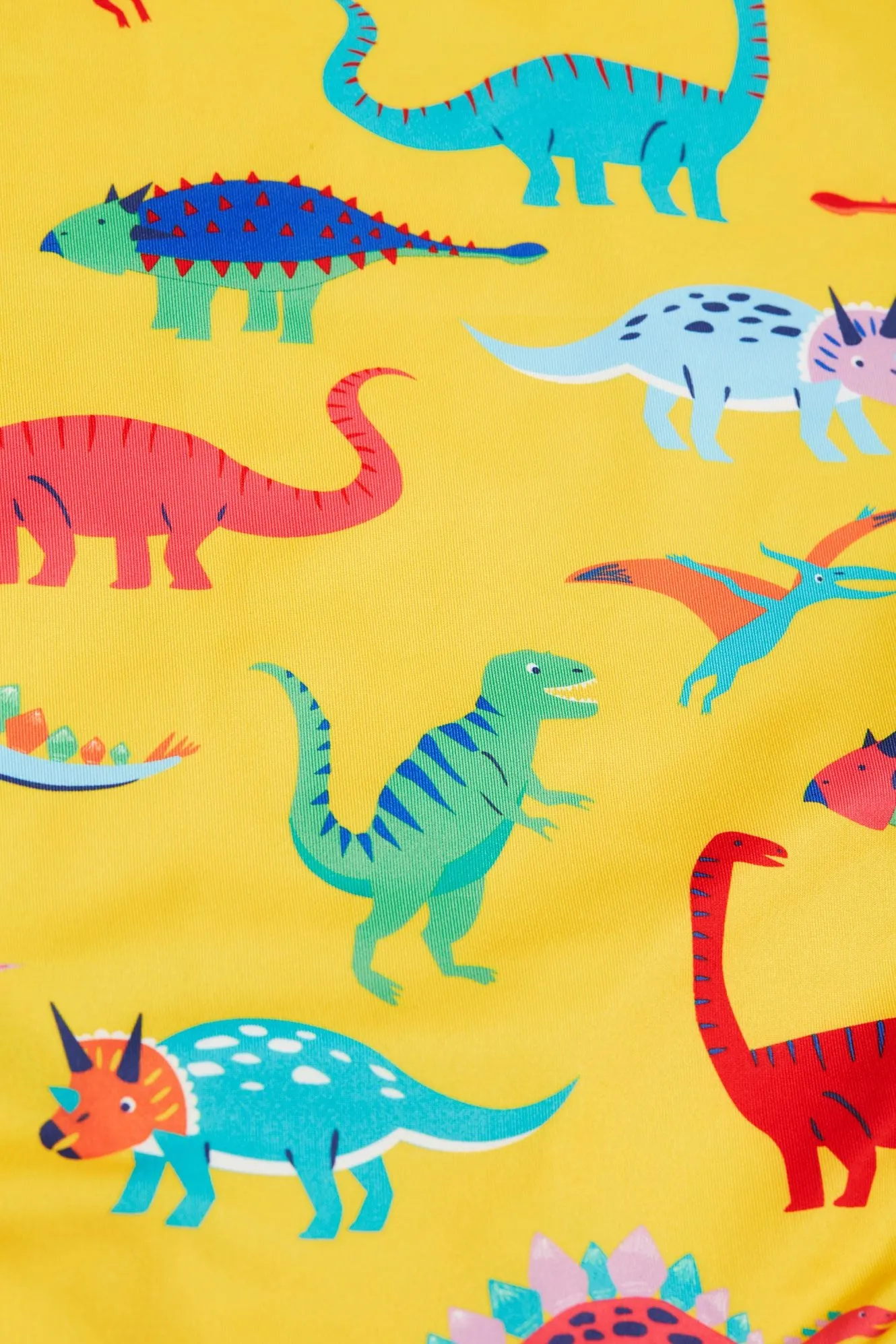 Frugi Ruby Swimsuit Yellow Dino Roar