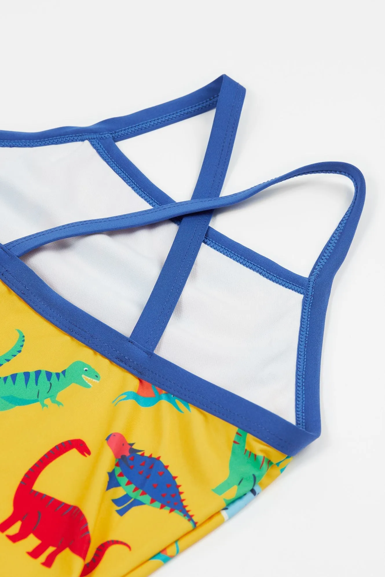 Frugi Ruby Swimsuit Yellow Dino Roar