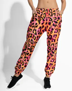 FUCSIA CHEETAH JOGGER
