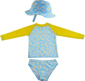 Funky Junque 3 Piece UPF 50  Matching Long Sleeved Rash Shirt