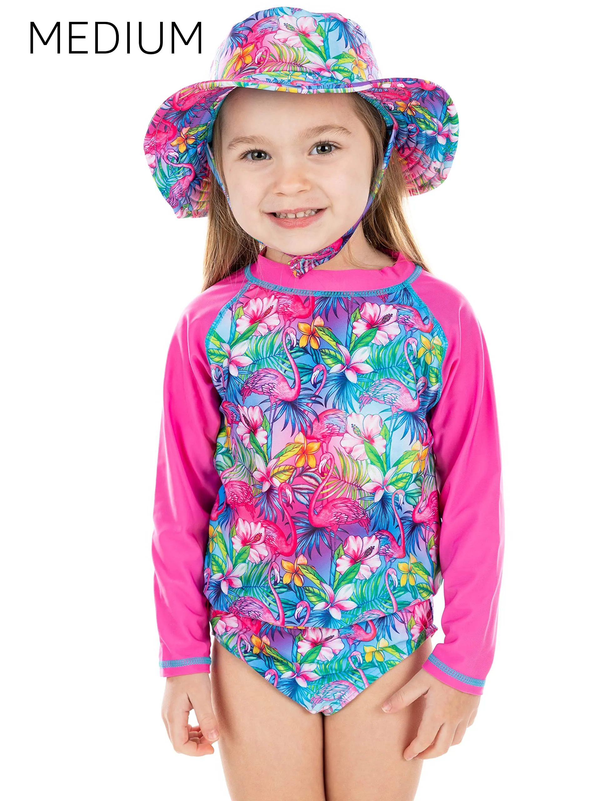 Funky Junque 3 Piece UPF 50  Matching Long Sleeved Rash Shirt
