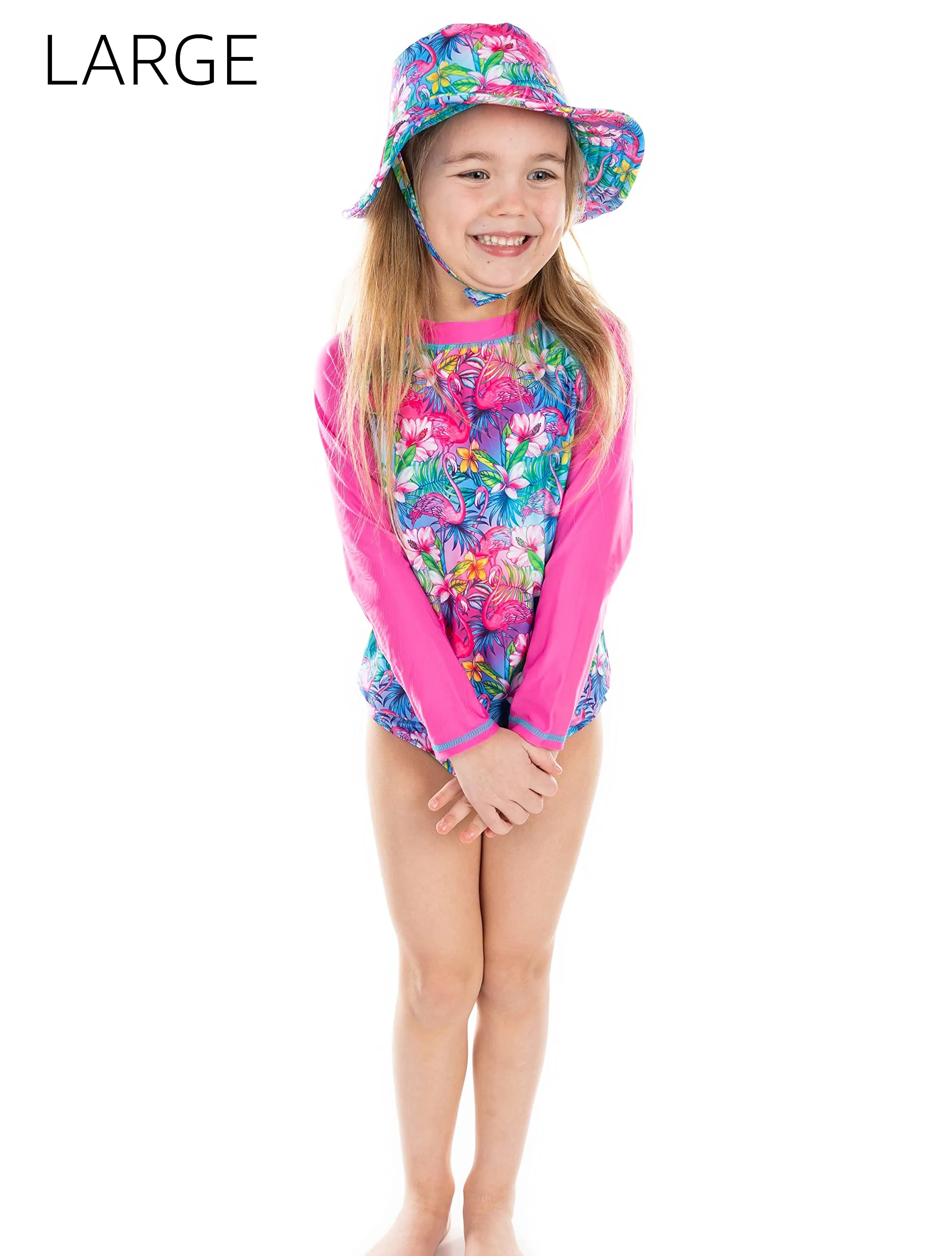Funky Junque 3 Piece UPF 50  Matching Long Sleeved Rash Shirt