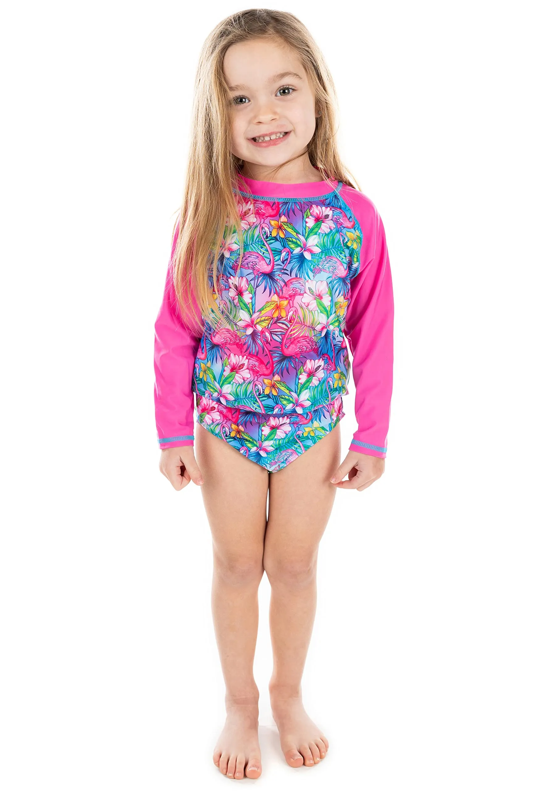 Funky Junque 3 Piece UPF 50  Matching Long Sleeved Rash Shirt