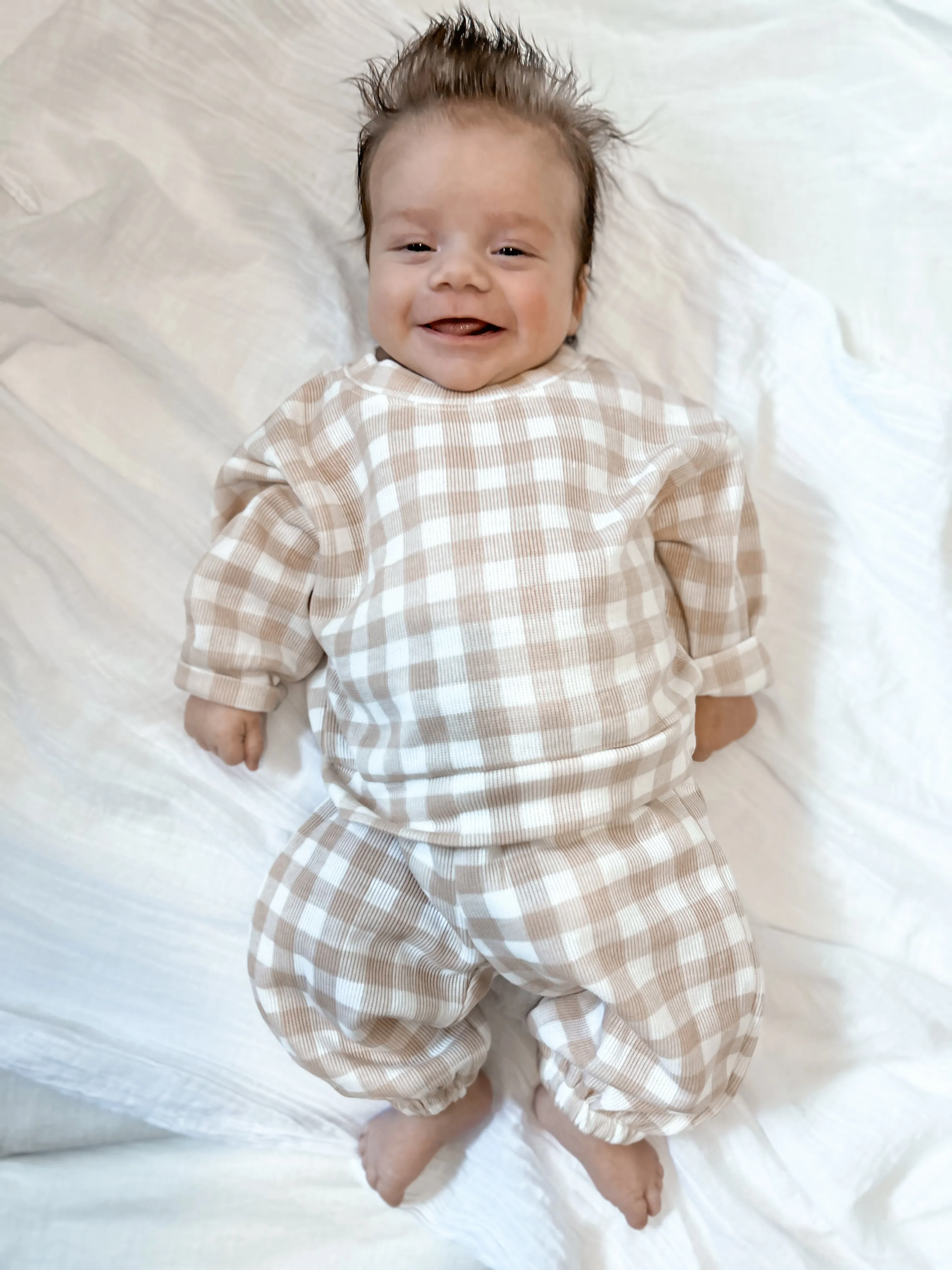 Gingham Tracksuit Set