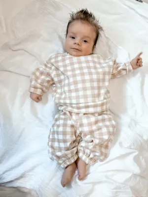 Gingham Tracksuit Set