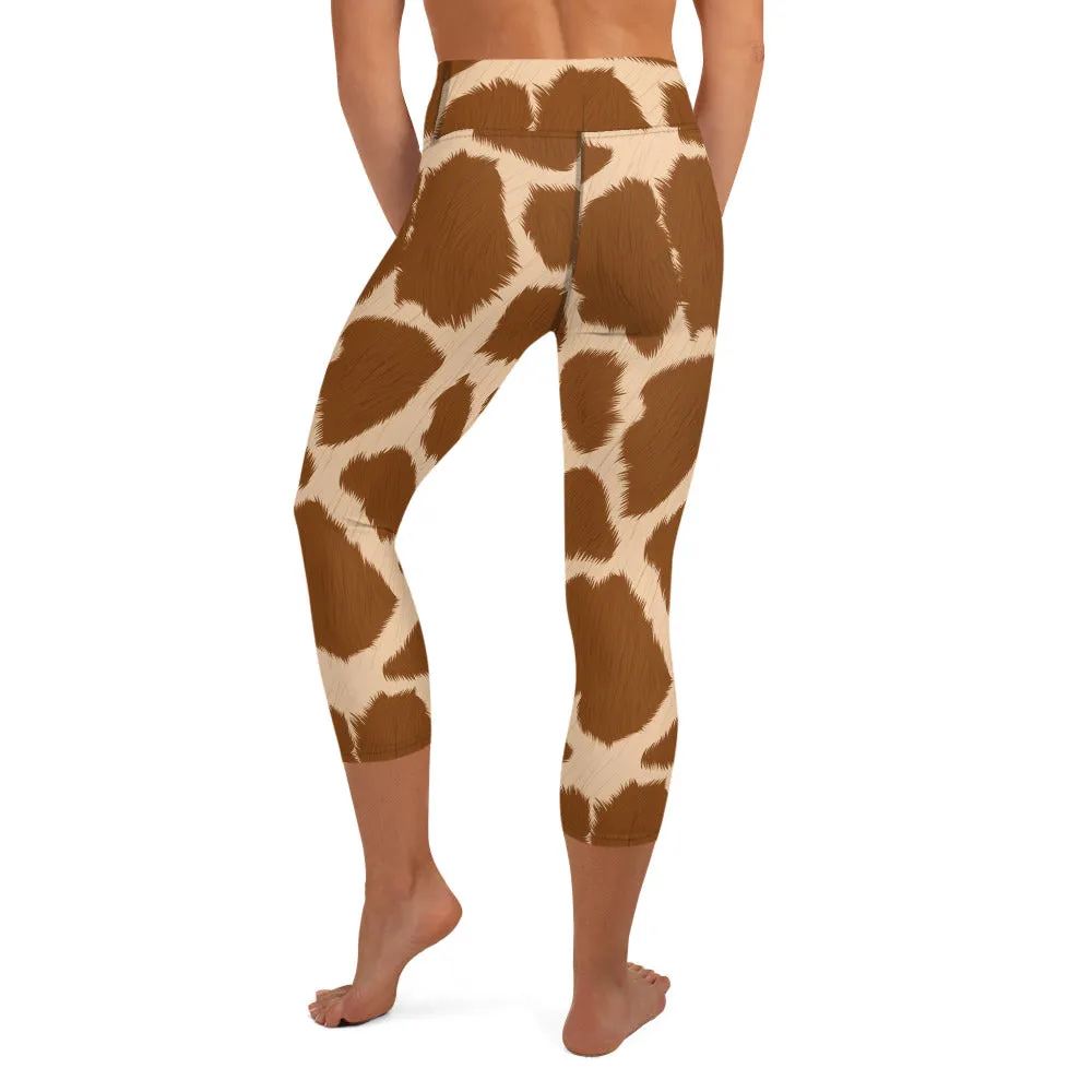 Giraffe High-waist Yoga Capri Leggings