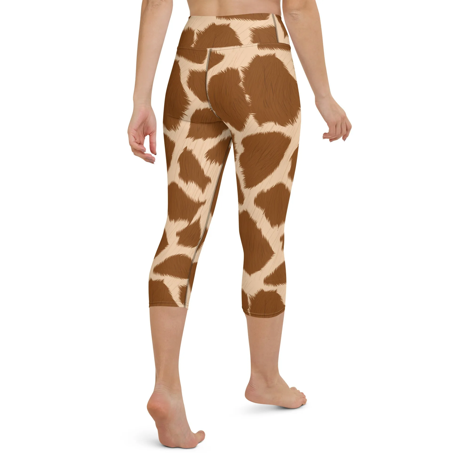 Giraffe High-waist Yoga Capri Leggings