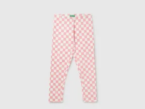 Girl's Checked Regular Fit Leggings