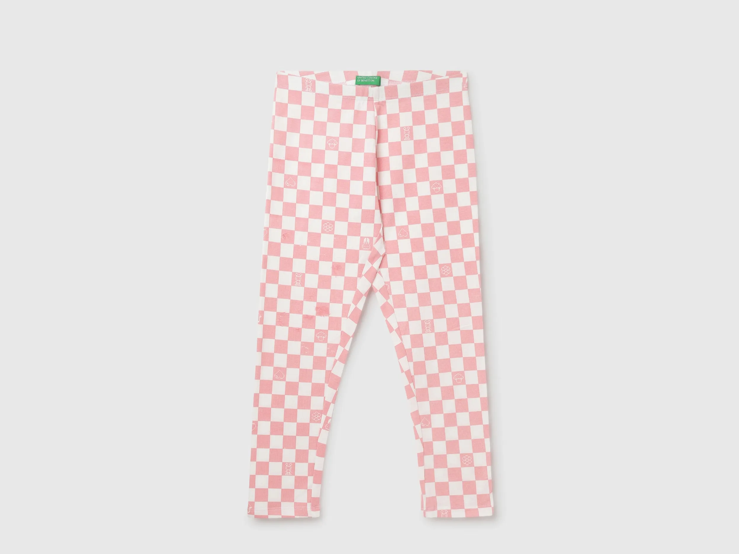 Girl's Checked Regular Fit Leggings