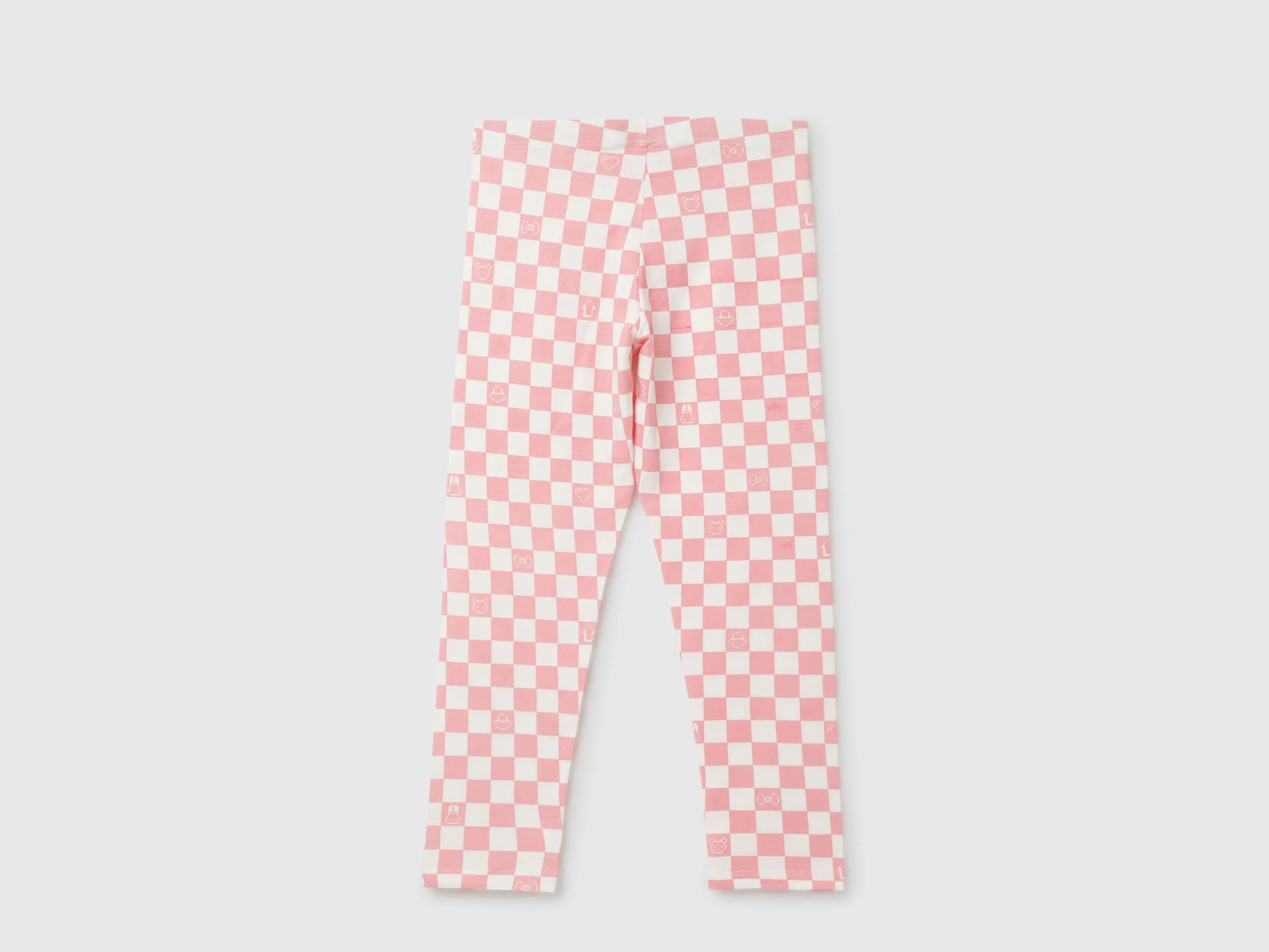 Girl's Checked Regular Fit Leggings