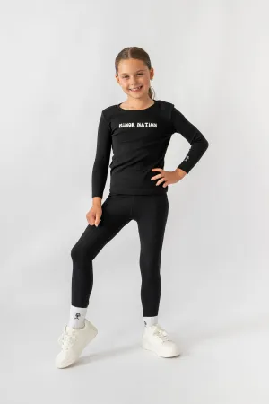 Girls Elite Long Sleeve Top Black
