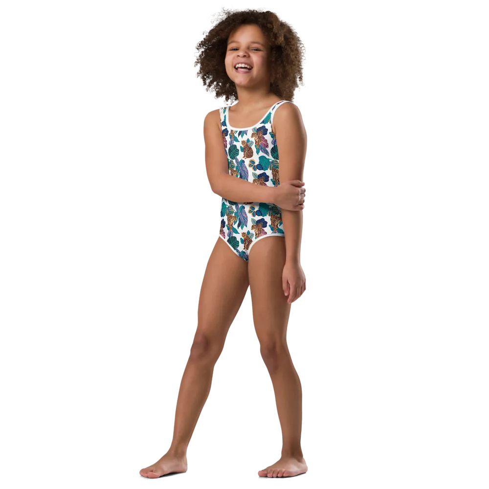 Girl's Jungle Jaguar One Piece Swimsuit