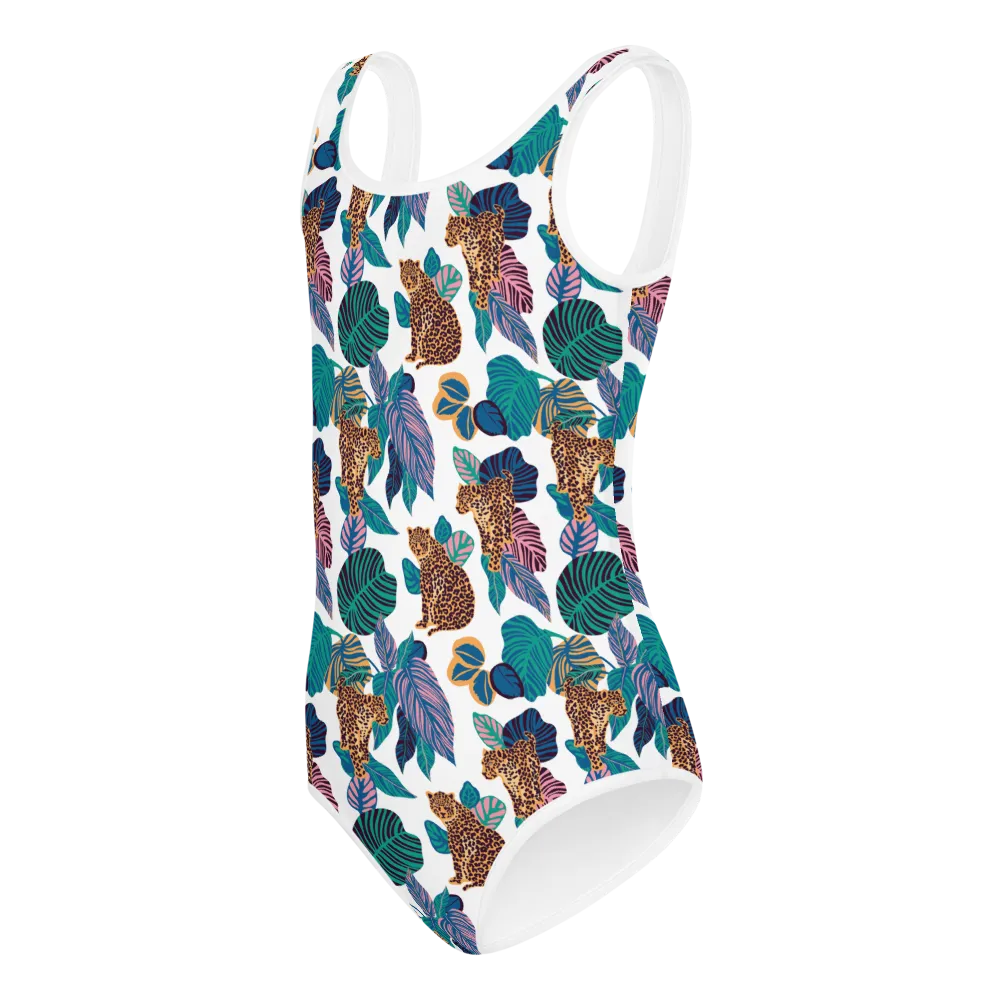 Girl's Jungle Jaguar One Piece Swimsuit