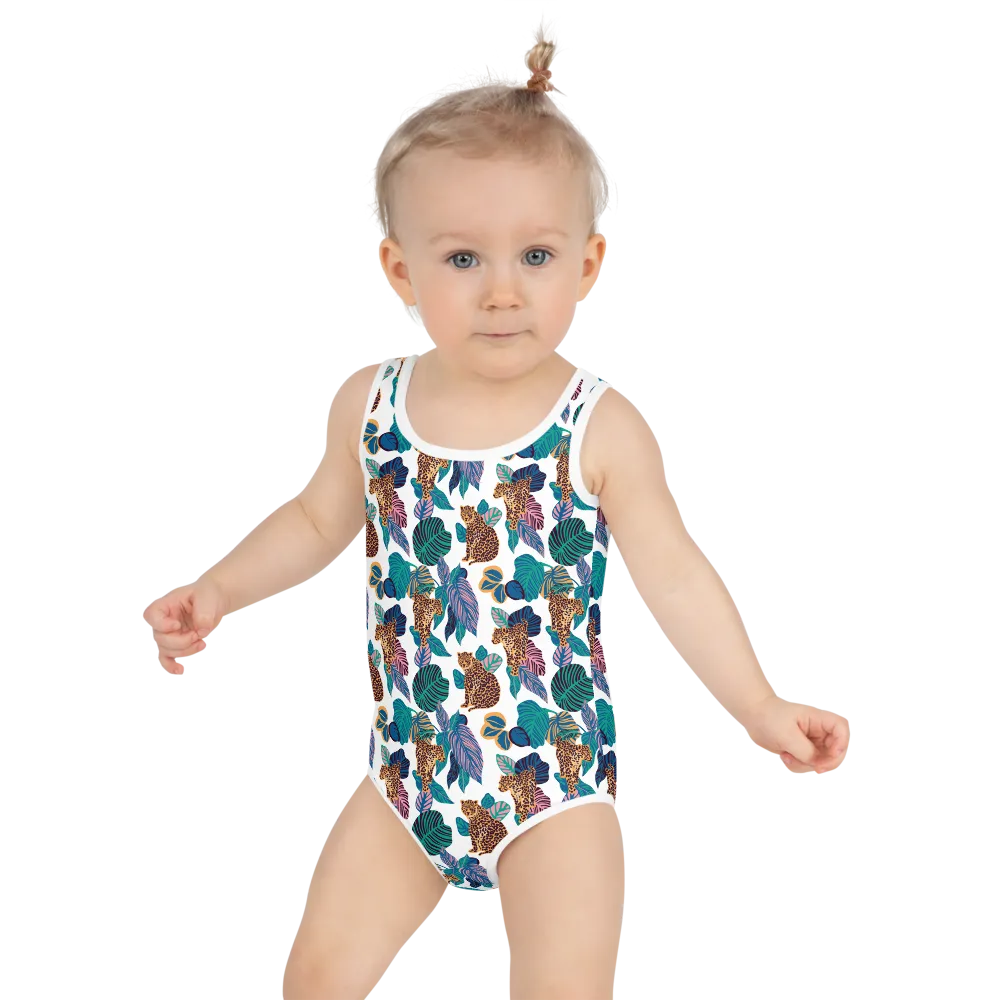 Girl's Jungle Jaguar One Piece Swimsuit