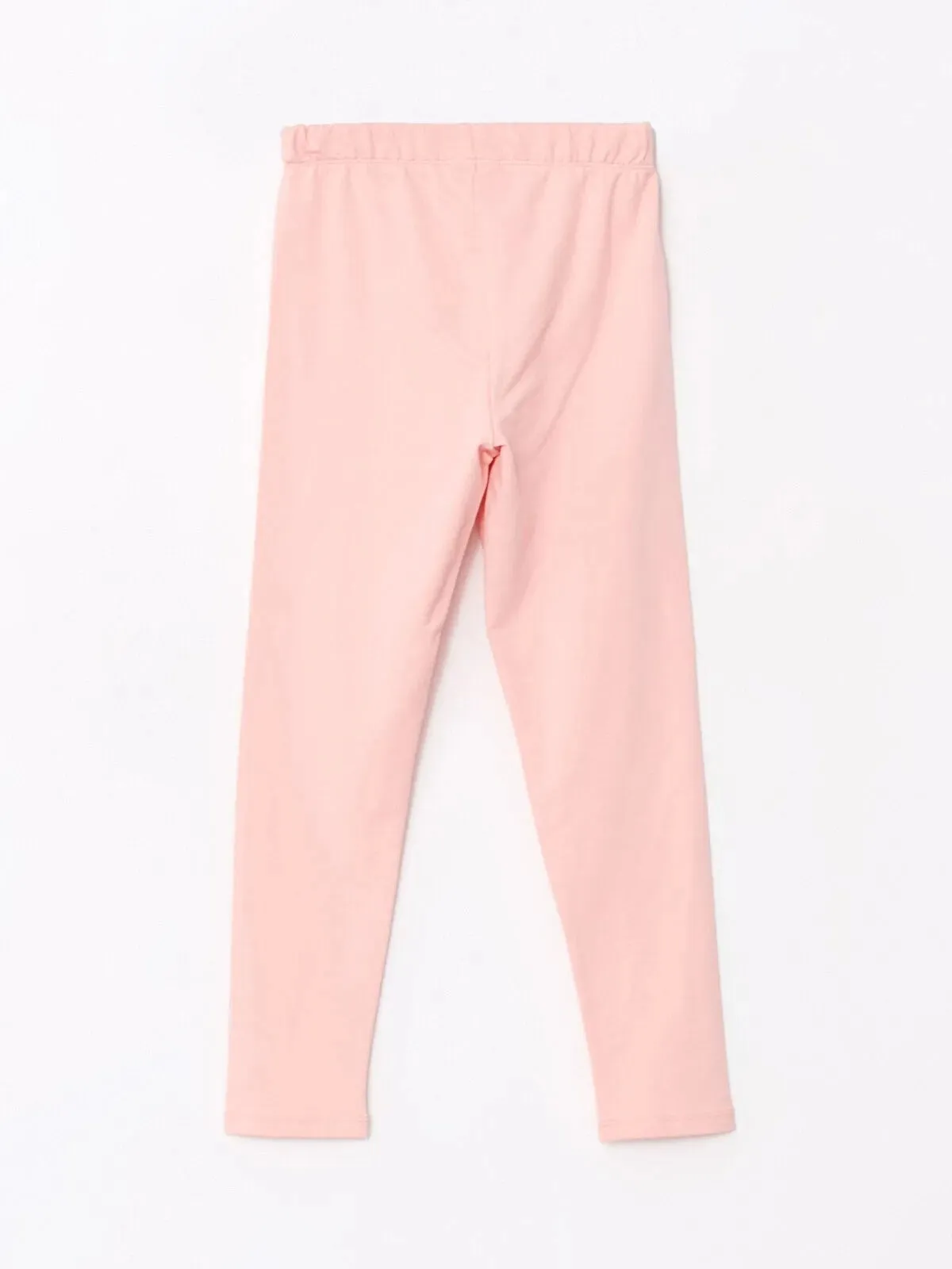 Girls Long Leggings With Elastic Waist Printed Cotton