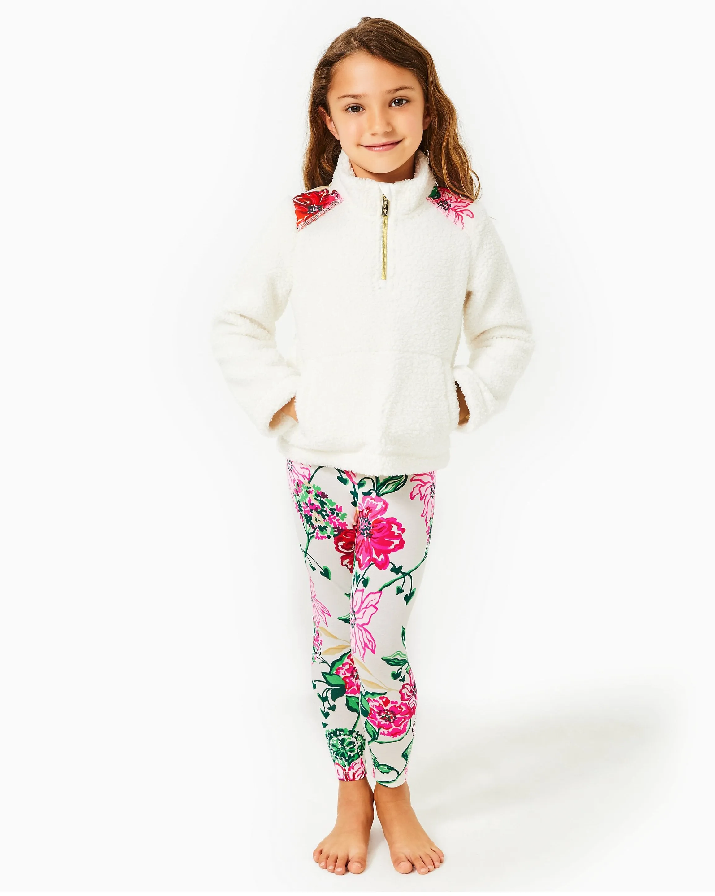 Girls' Maia Legging - Coconut Safari Sanctuary