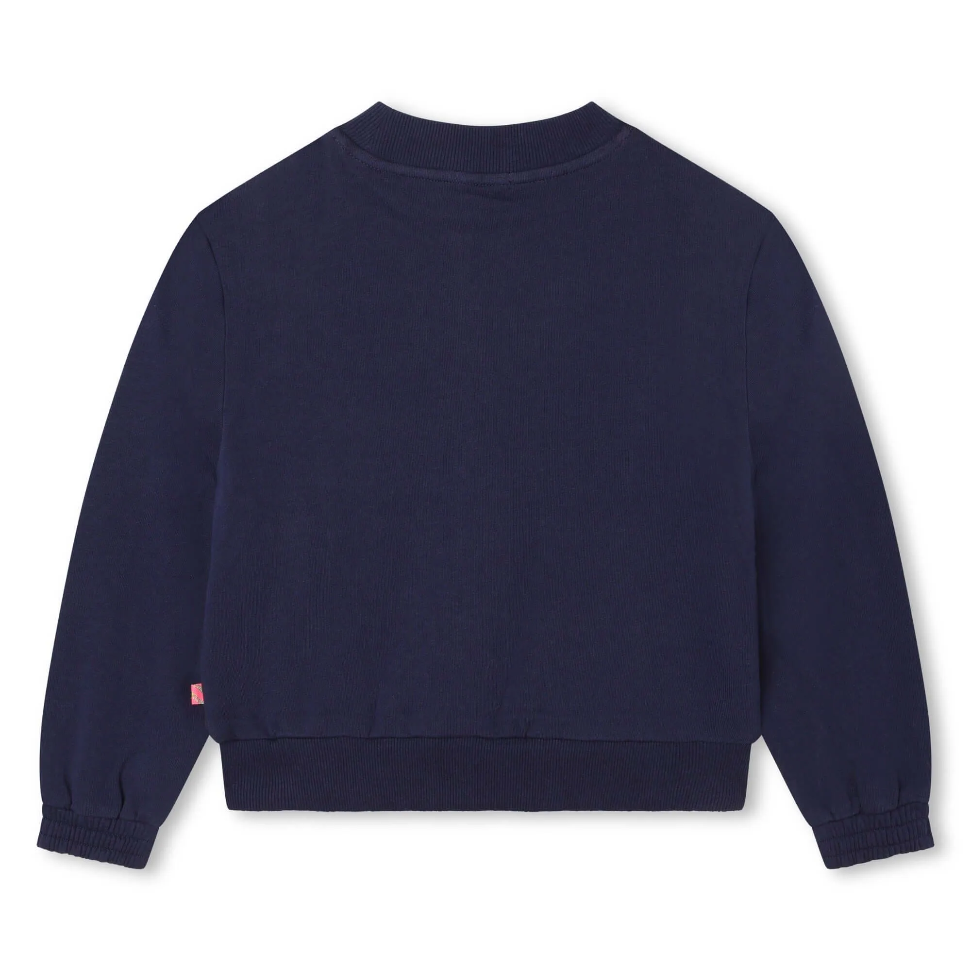Girls Navy Sequin Sweatshirt