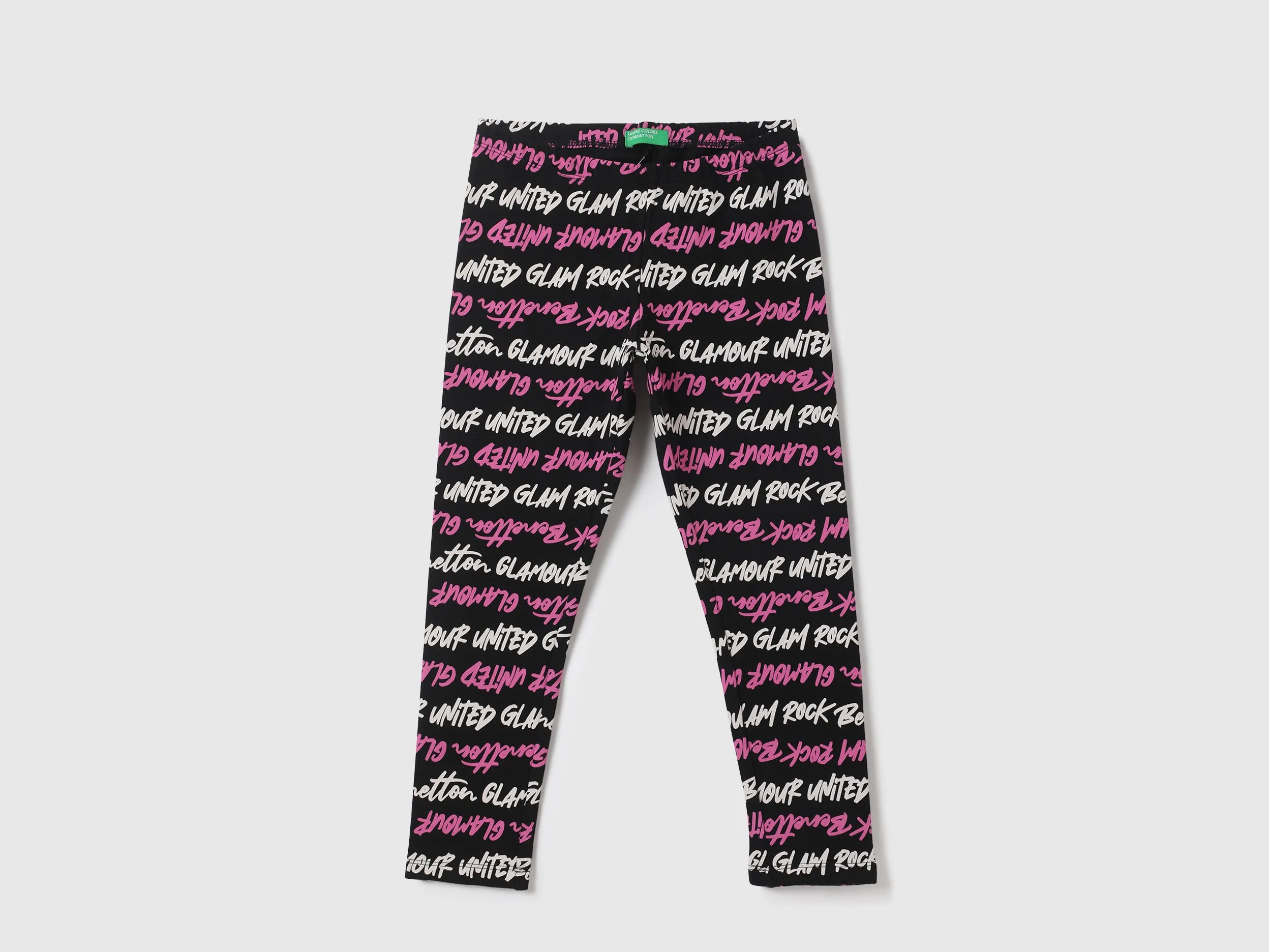 Girls Typography Regular Fit Leggings