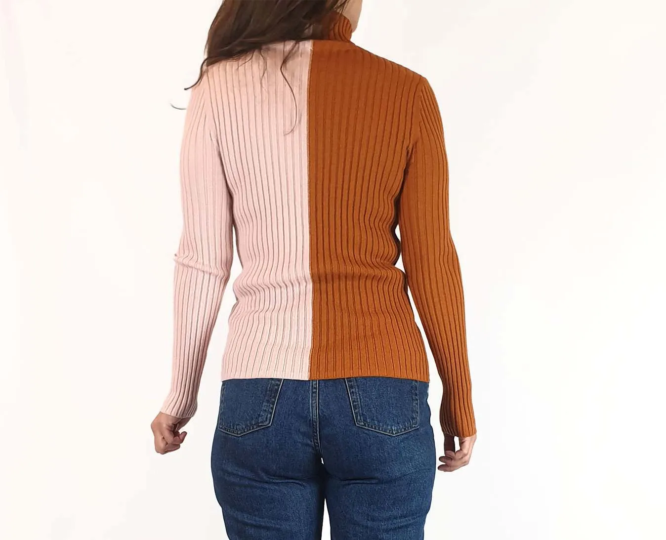 Gorman pink and orange rollneck top size 8