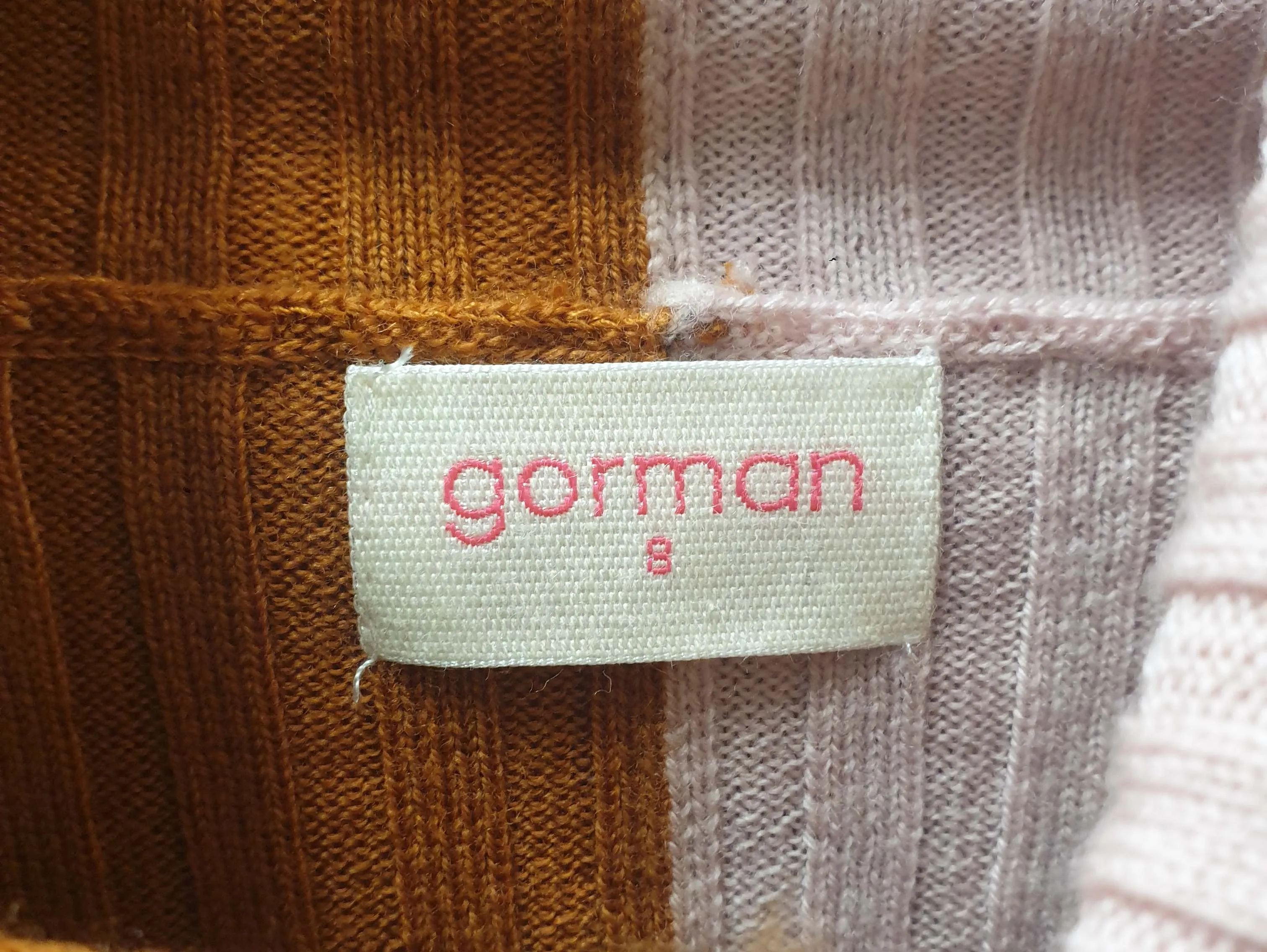Gorman pink and orange rollneck top size 8