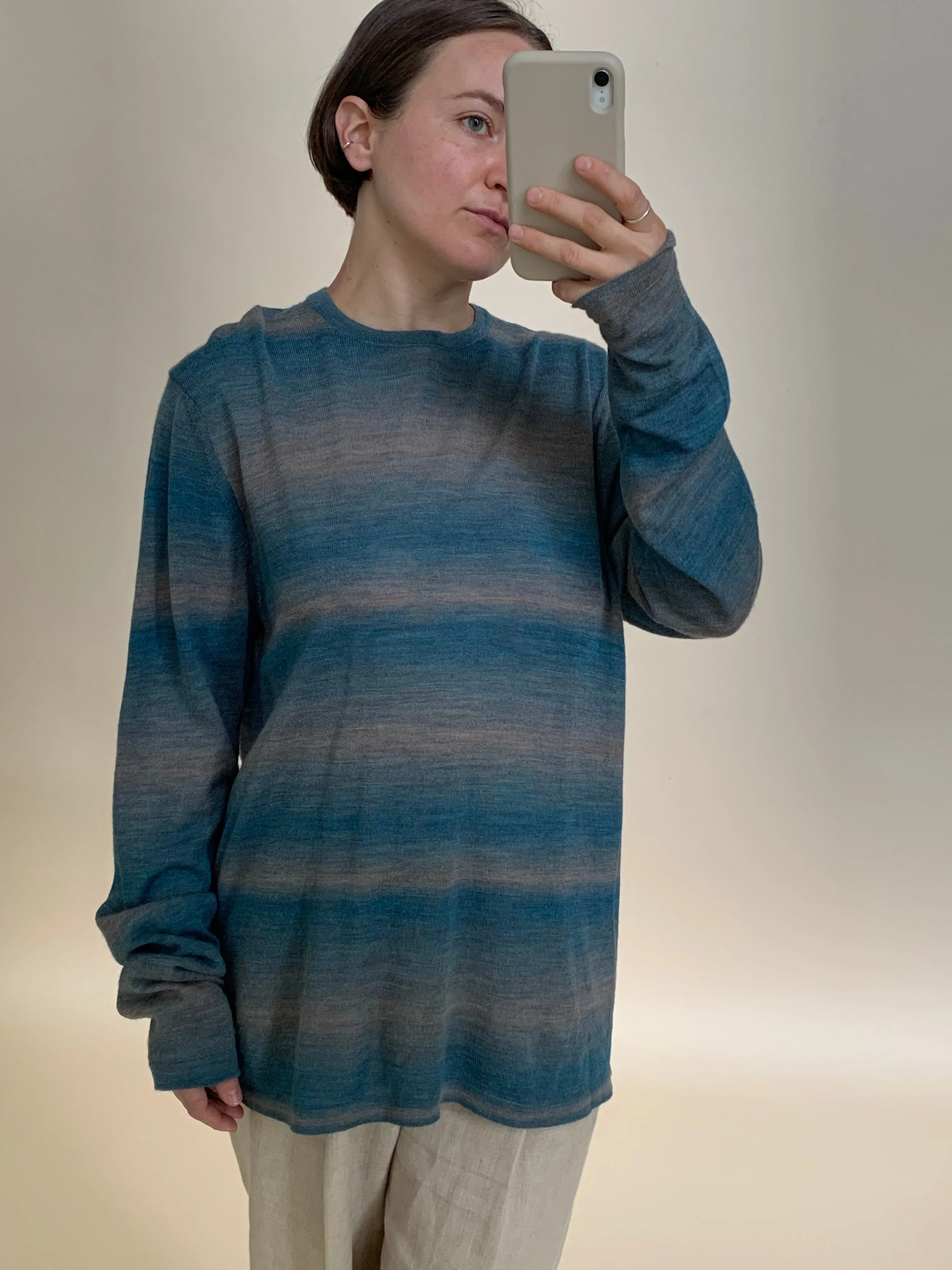 Gradient wool sweater