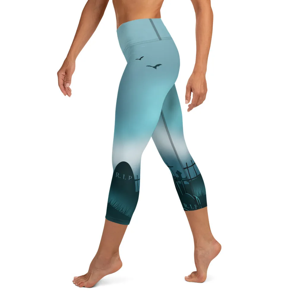 Graveyard High-waist Yoga Capri Leggings
