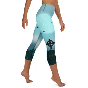 Graveyard High-waist Yoga Capri Leggings