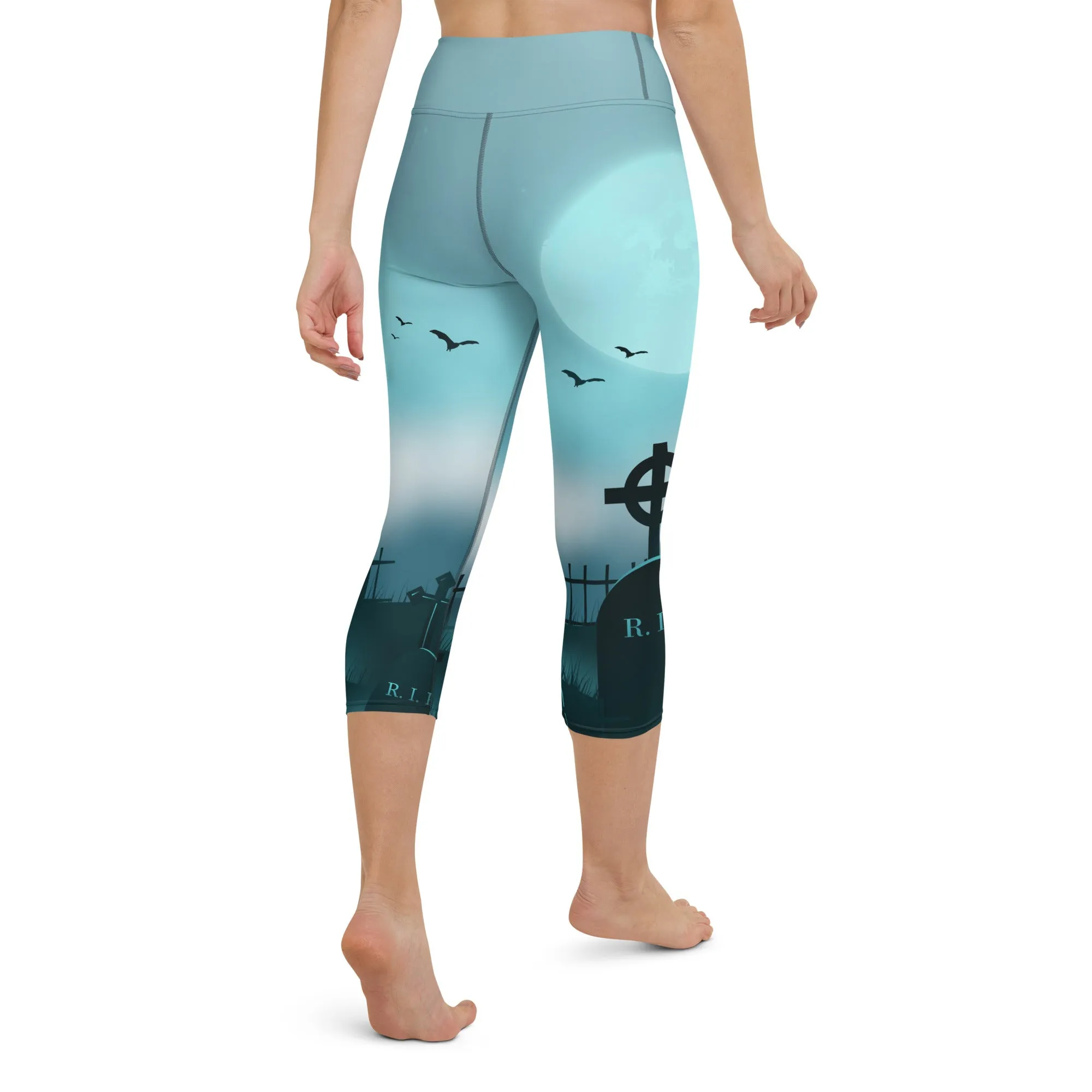 Graveyard High-waist Yoga Capri Leggings