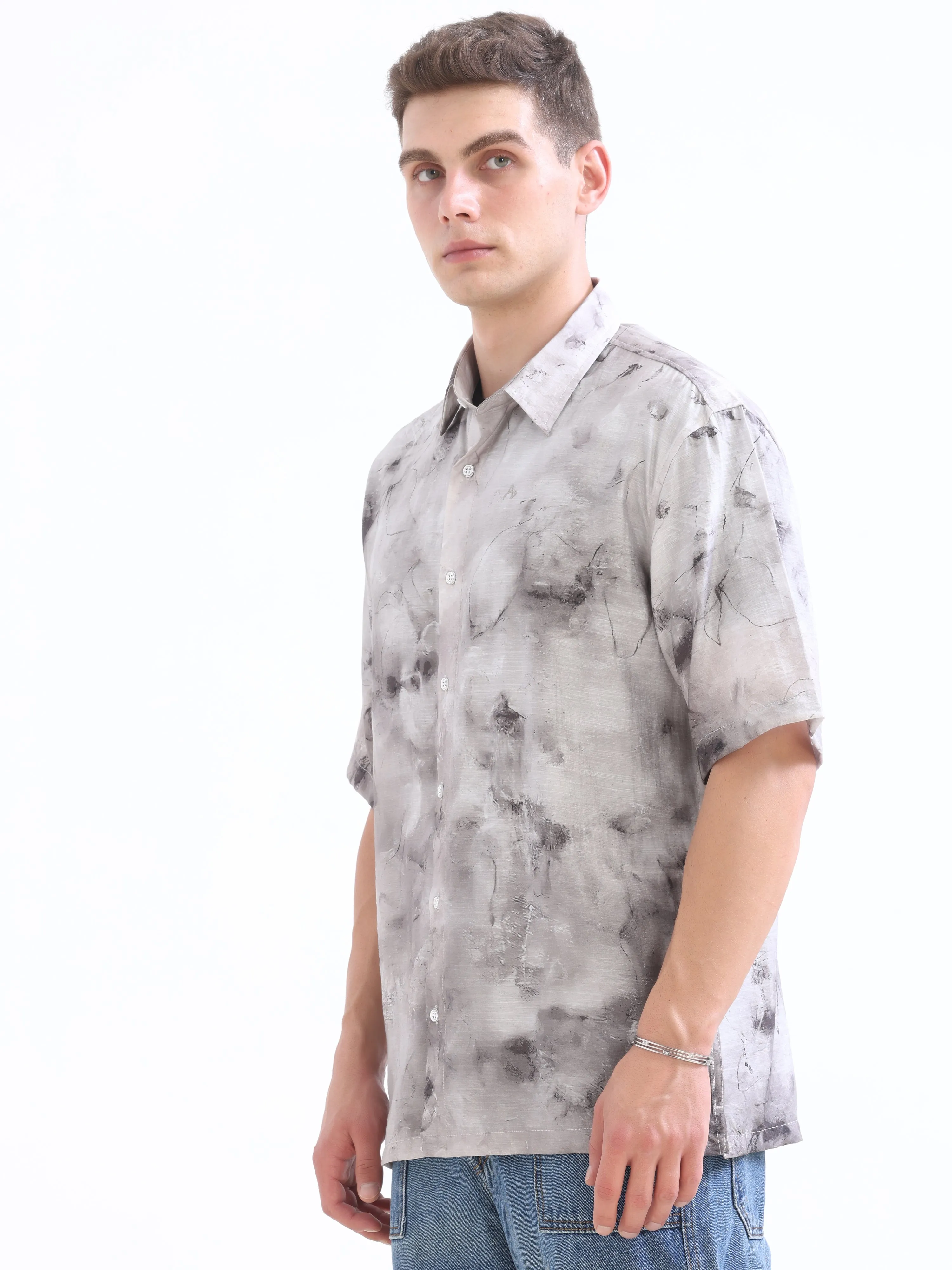 Grey Over Sized Shirt