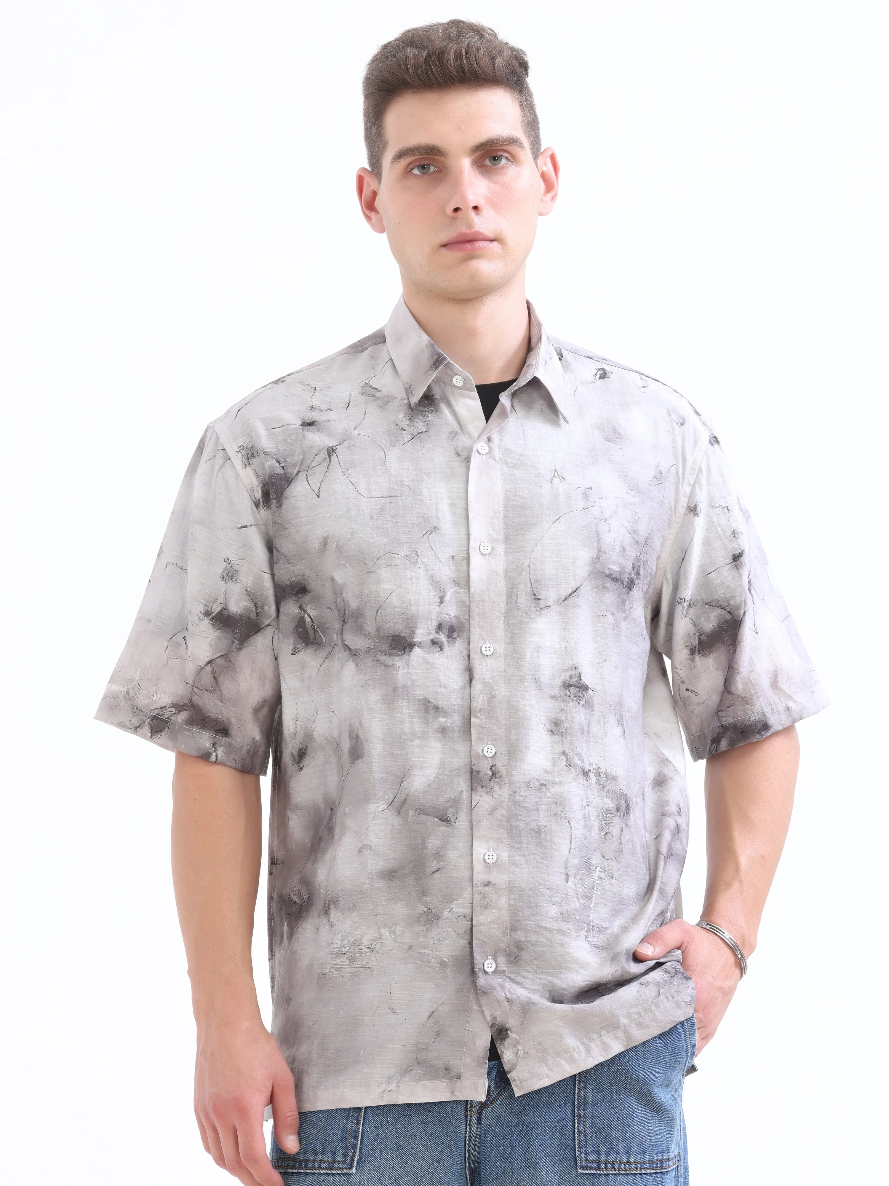 Grey Over Sized Shirt