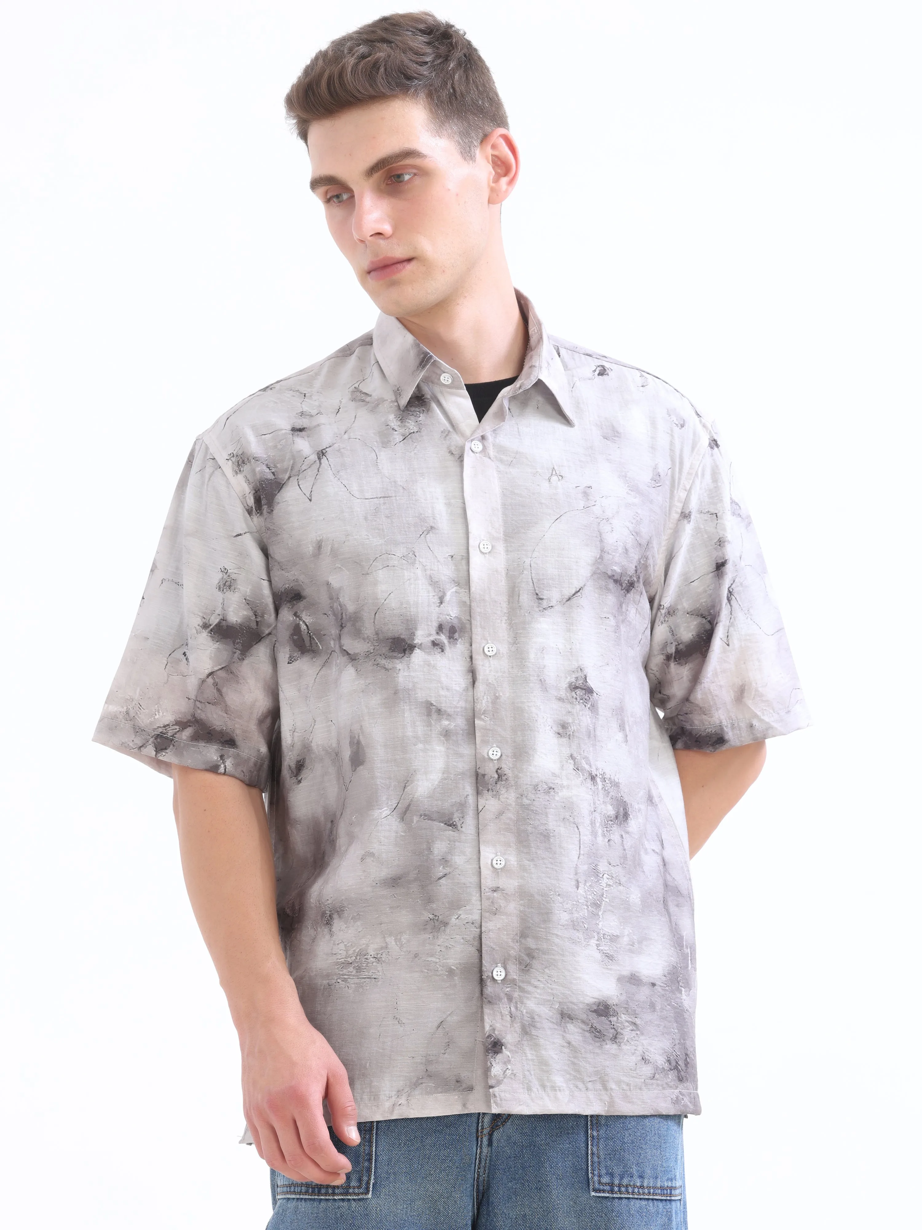 Grey Over Sized Shirt